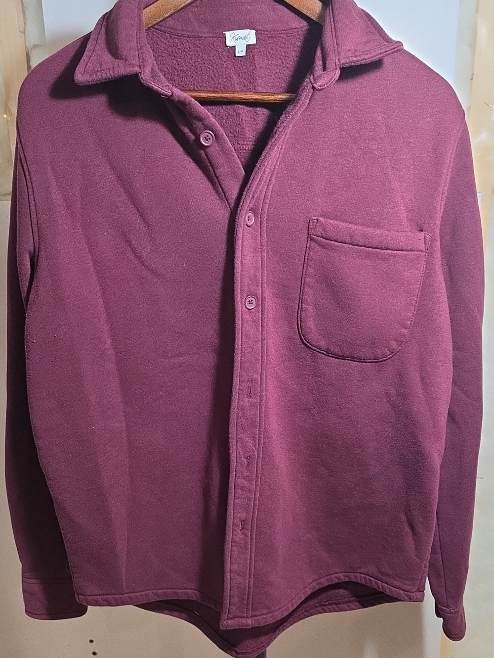 Kismet Women's/  Men's Button-Front Casual Sweater Jacket / in Plum
